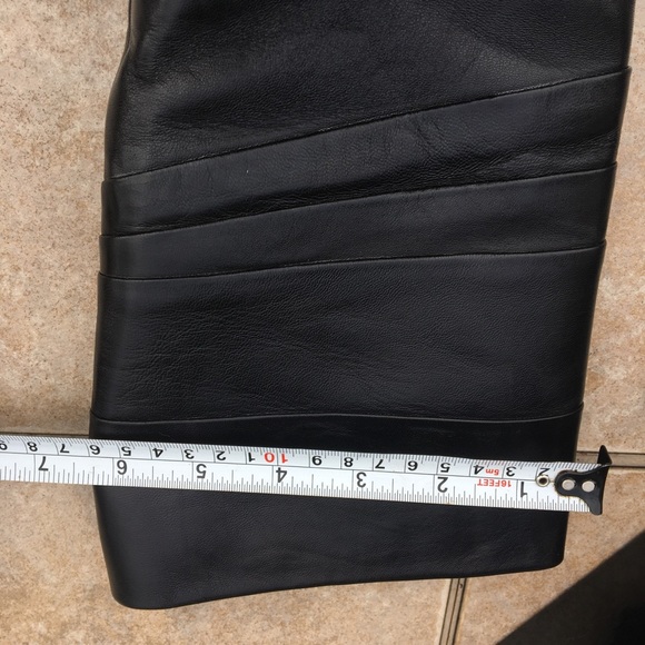 Sebastian black leather pointed toe heeled boots - Picture 10 of 14